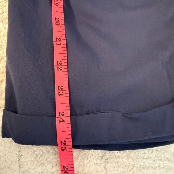 Time and Tru Womens Sz 14 High Rise Casual Cargo Blue Capri Pants Hiking Travel - Picture 10 of 14